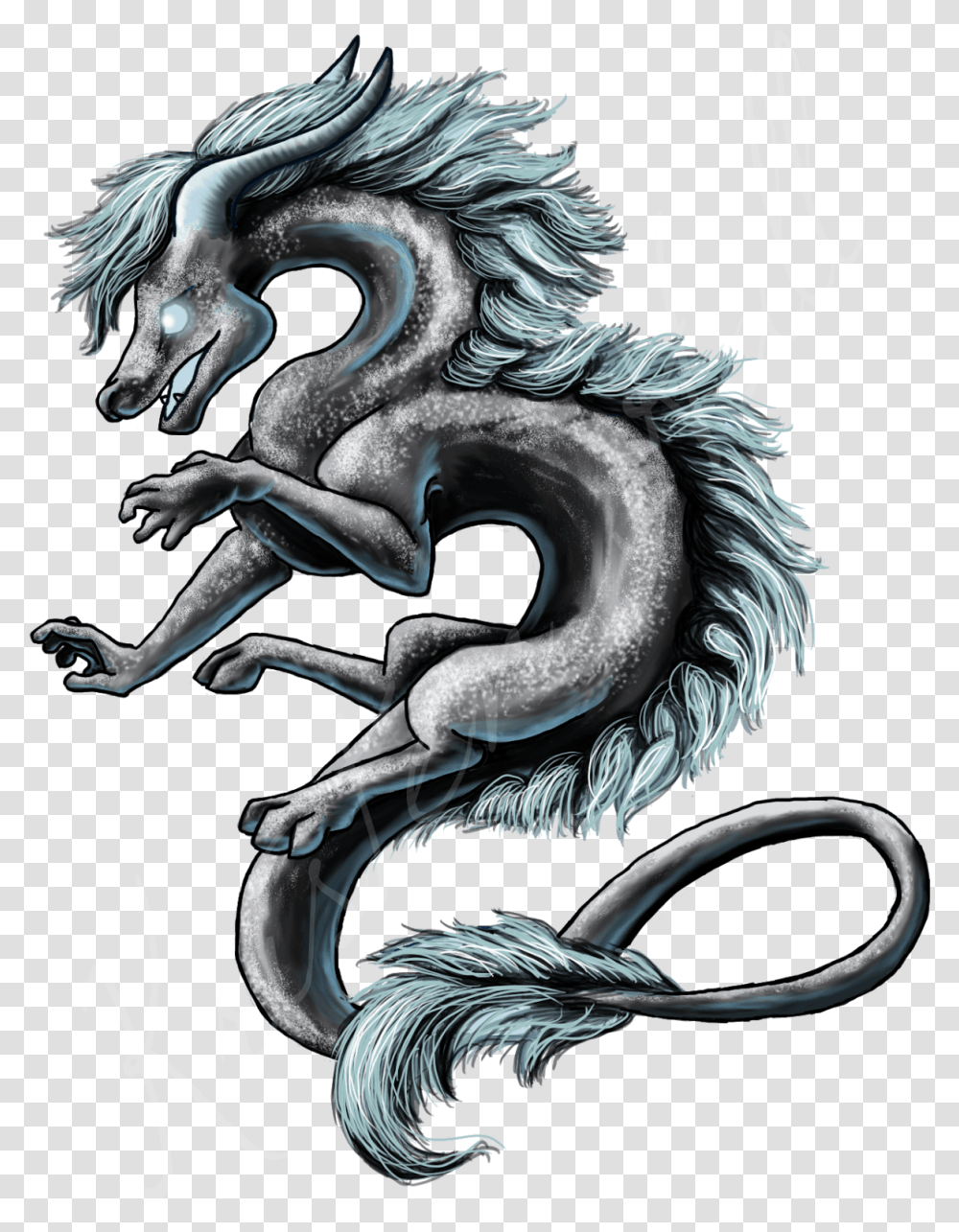 Download Dragon Cave Silver Cute Mythical Chinese Dragons Transparent Png