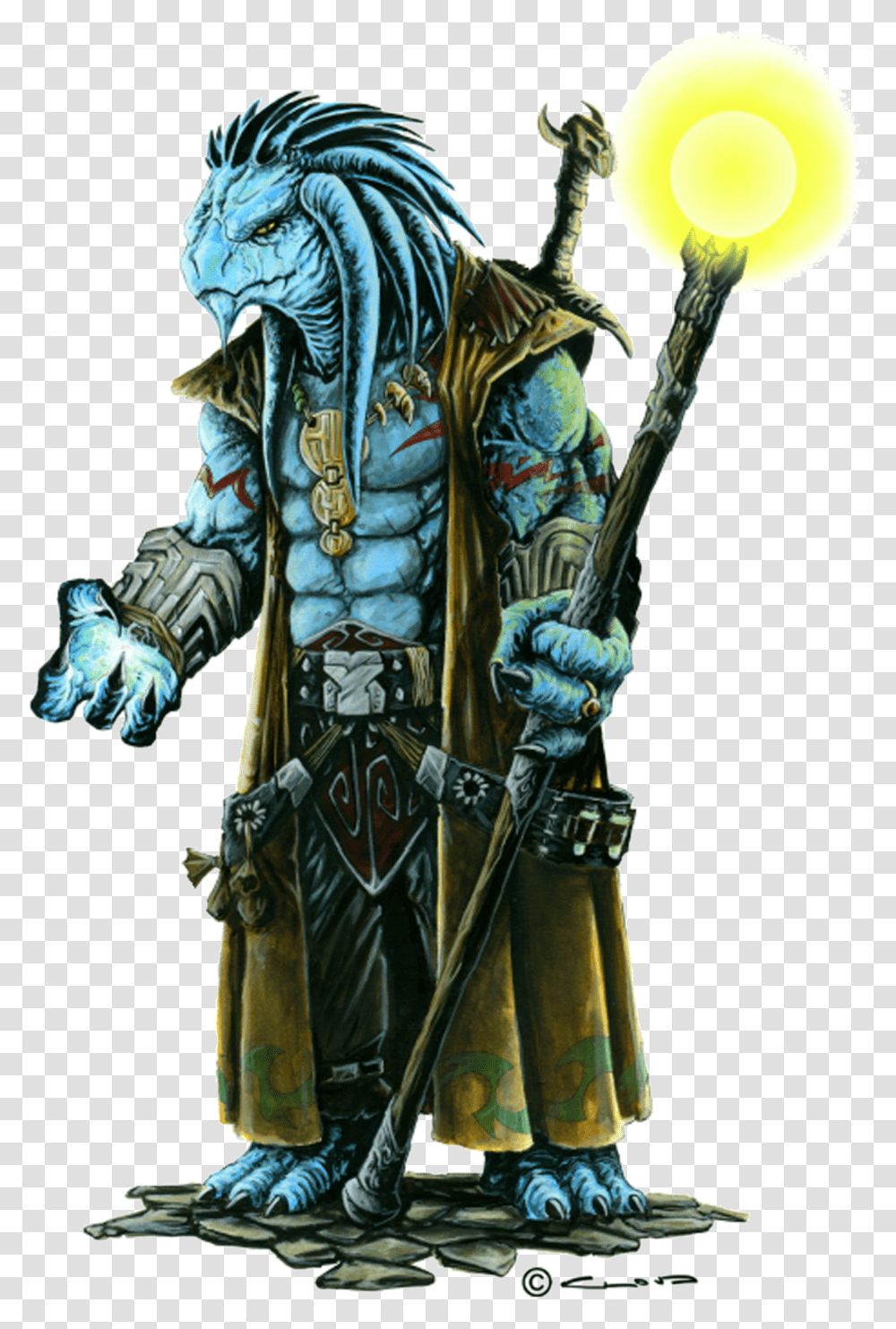 Download Dragonborn Blue Dragonborn Sorcerer Transparent Png