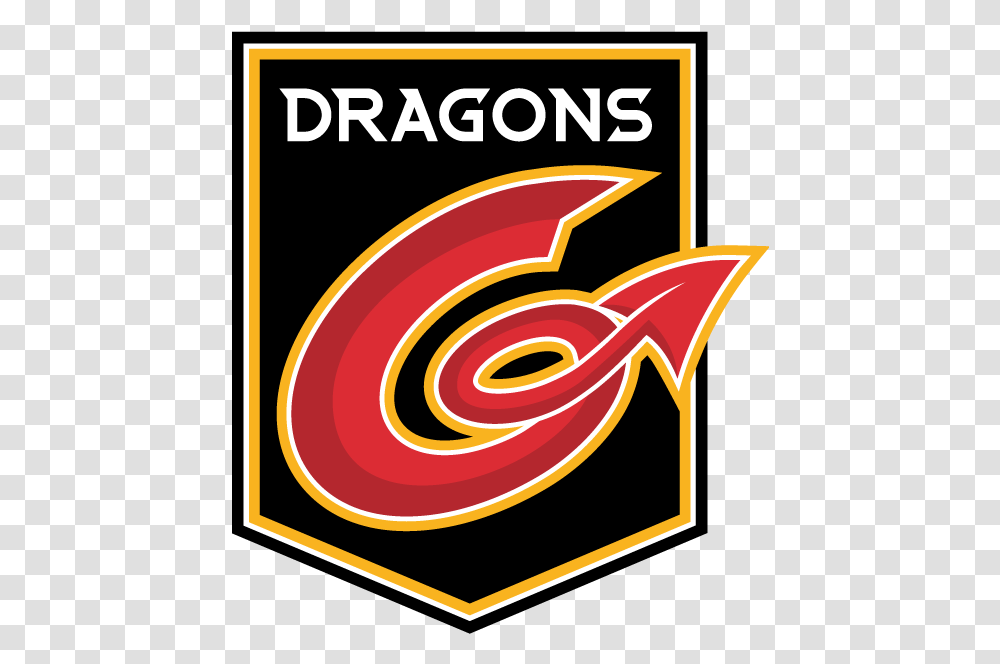 Download Dragons Rugby Logo Stickpng Dragons Rugby Logo, Poster, Advertisement, Text, Symbol Transparent Png