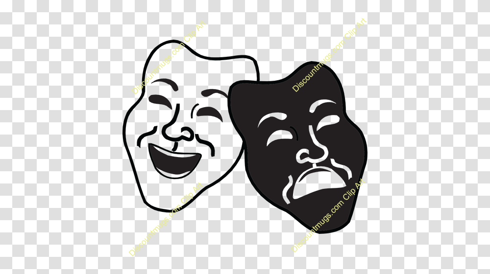 Download Drama And Art In Education Clipart Theatre Drama Clip Art, Face, Head, Advertisement Transparent Png