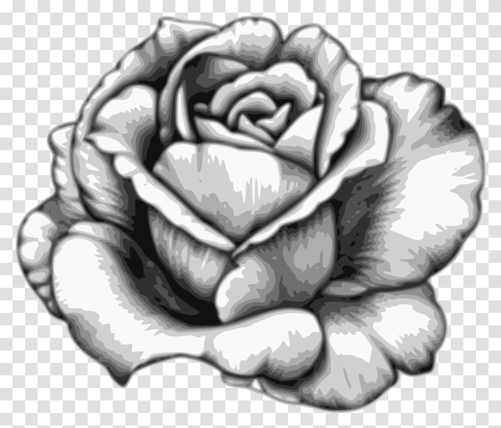 Download Drawing Flower Watercolor Black White Rose Fleur Pencil Flower Vase Drawing, Helmet, Clothing, Apparel, Plant Transparent Png