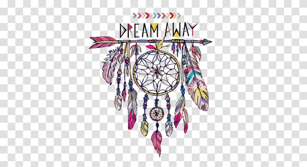 Download Dreamcatcher Feathers Arrow Words Sayings Quotes Dream Catcher Dream Away, Pattern, Embroidery, Ornament, Graphics Transparent Png