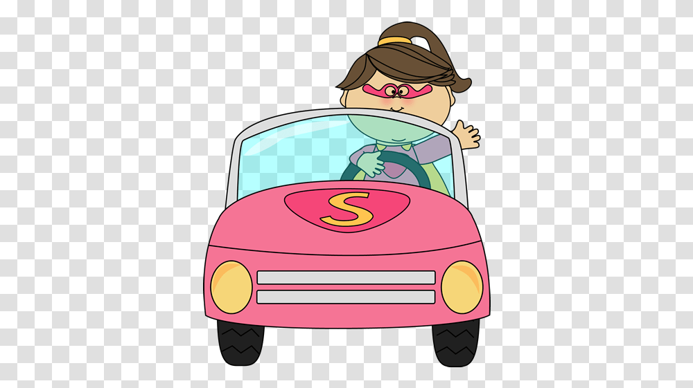 Download Driver Vector Car Drive Girl With A Car Clipart, Hat, Meal, Food, Electronics Transparent Png