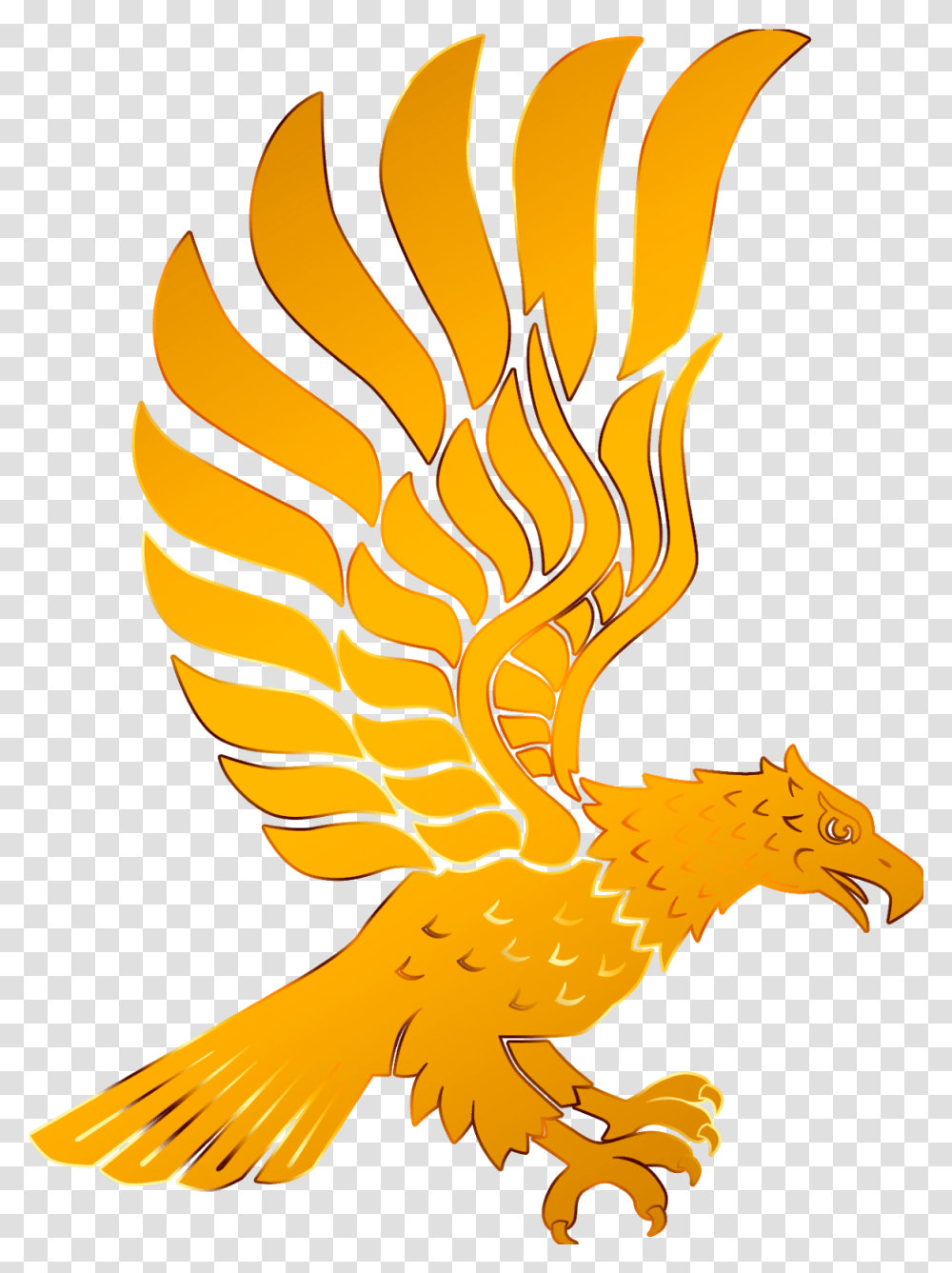 Download Eagle Logo Gold Eagle, Animal, Bird, Dragon, Flame Transparent Png