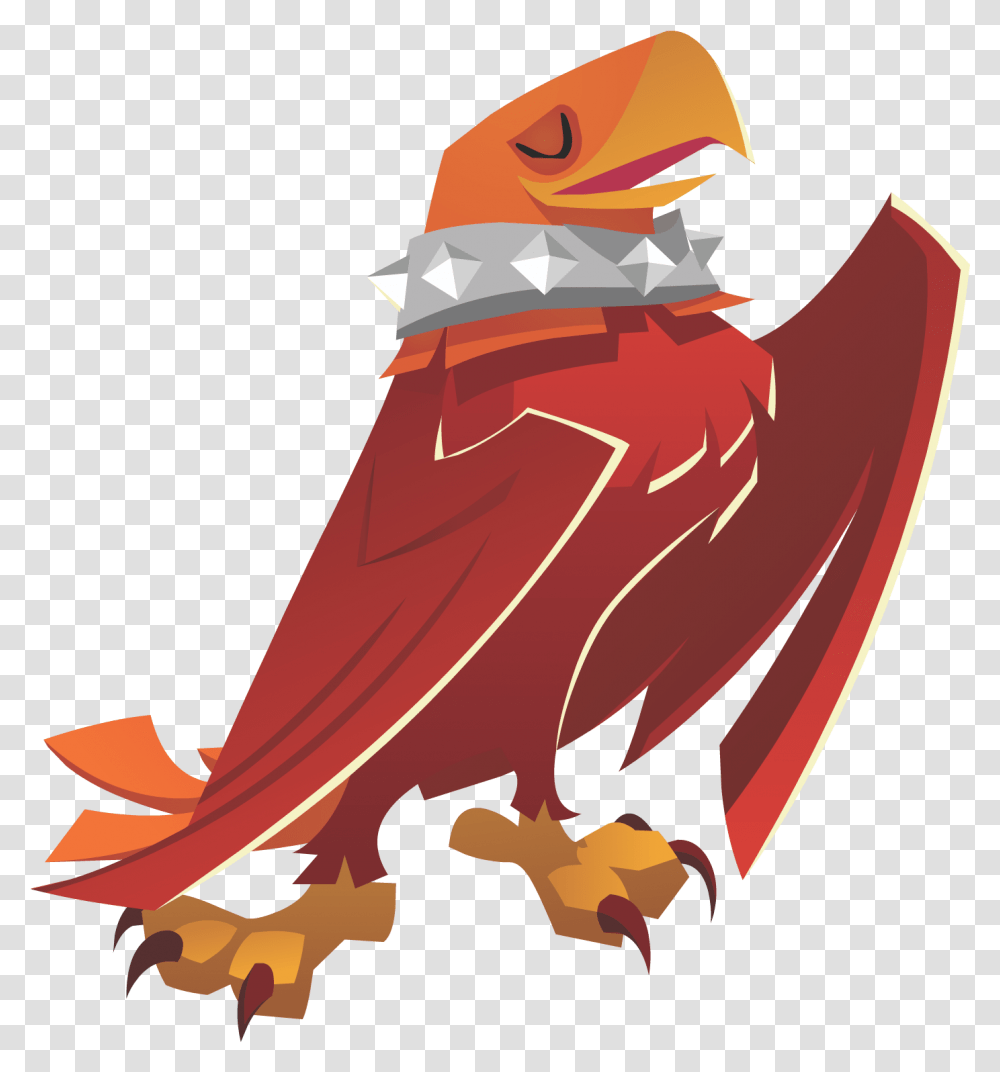 Download Eagle Wearing Spike Animal Jam Eagle Image Animals Animal Jam, Clothing, Art, Leaf, Plant Transparent Png