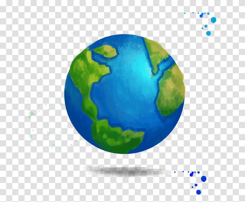 Download Earth Creative Watercolor Ecologia Y Responsabilidad Social, Outer Space, Astronomy, Universe, Planet Transparent Png