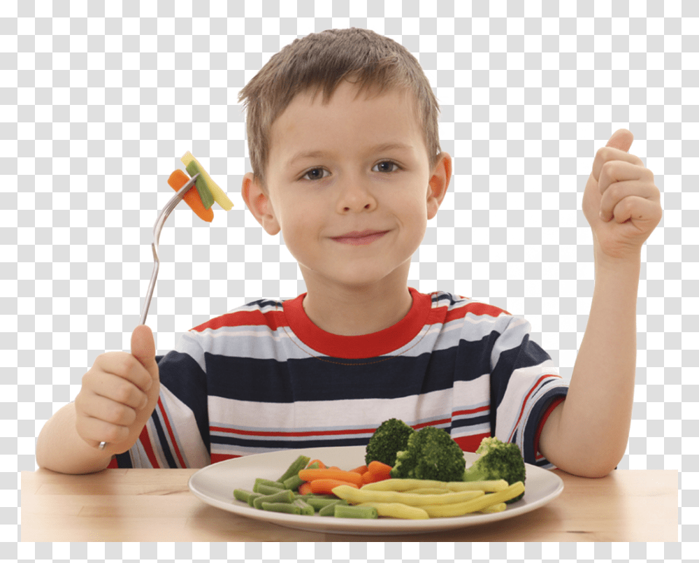 Download Eating File Healthy Child, Plant, Person, Human, Food Transparent Png