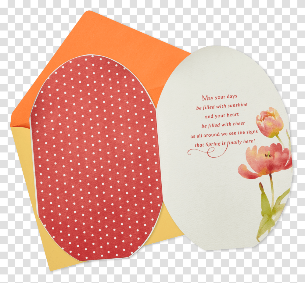 Download Egg Shaped Watercolor Floral Easter Card Circle Polka Dot, Texture, Clothing, Apparel, Envelope Transparent Png