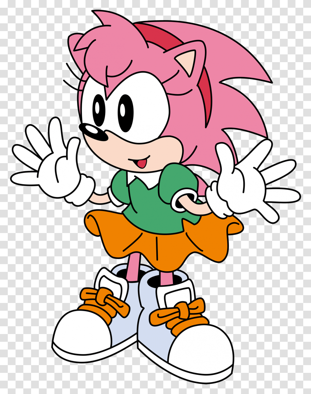 Download Eggs Clipart Character Amy Rose Classic Sonic Cd Sonic E Amy, Graphics, Super Mario, Elf, Performer Transparent Png