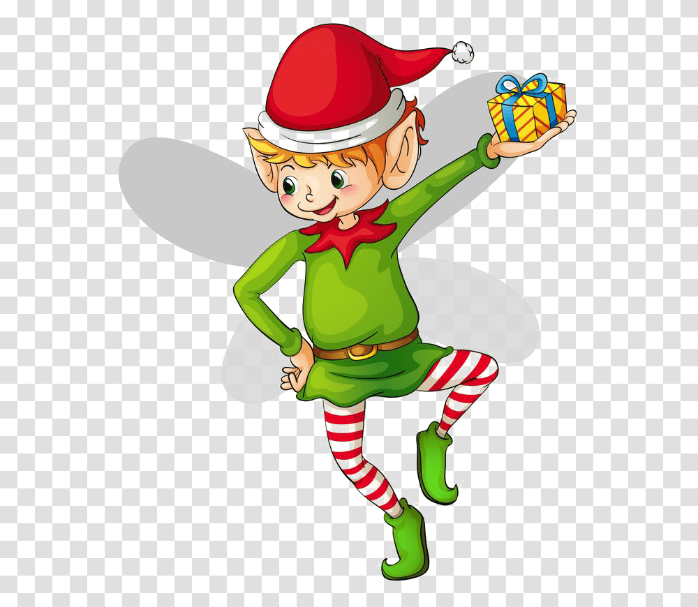 Download Elf Clipart Background Christmas Elf Clipart, Person, Human Transparent Png