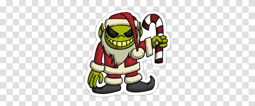 Download Elf Clipart Creepy Evil Christmas Elf Full Size Evil Christmas Elf, Doodle, Drawing, Pirate, Label Transparent Png