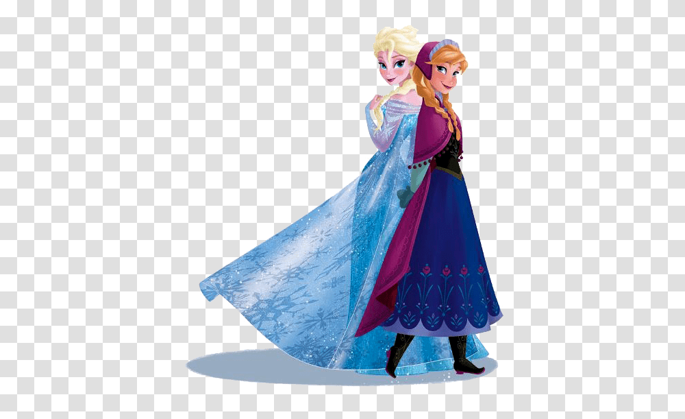 Download Elsa Elsa And Anna Animation Image With No Anna Et Elsa Disney, Clothing, Dress, Female, Person Transparent Png