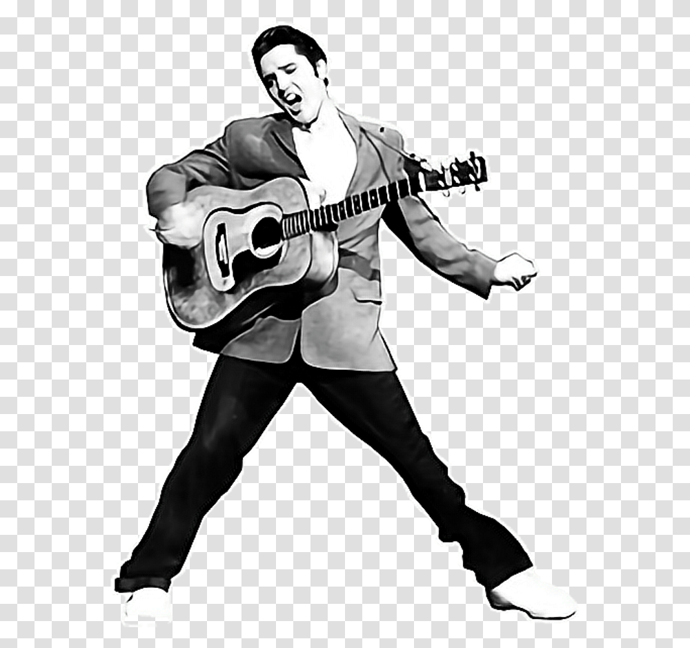 Download Elvis Elvis, Person, Human, Guitar, Leisure Activities Transparent Png