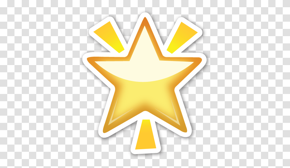 Download Emoji Estrela Emotions Summer Overlay Estrella, Symbol, Star Symbol, Outdoors, Cross Transparent Png