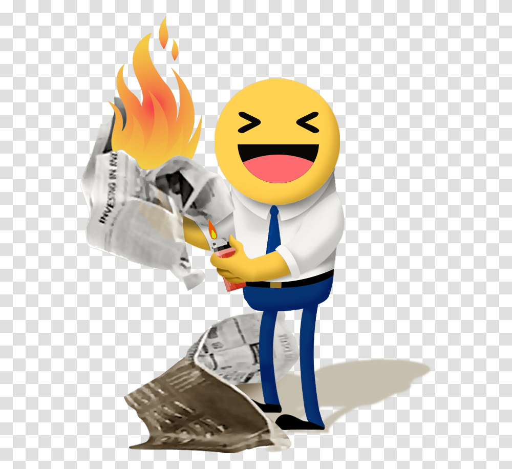 Download Emoji Fire Cartoon Fire, Hand, Light Transparent Png