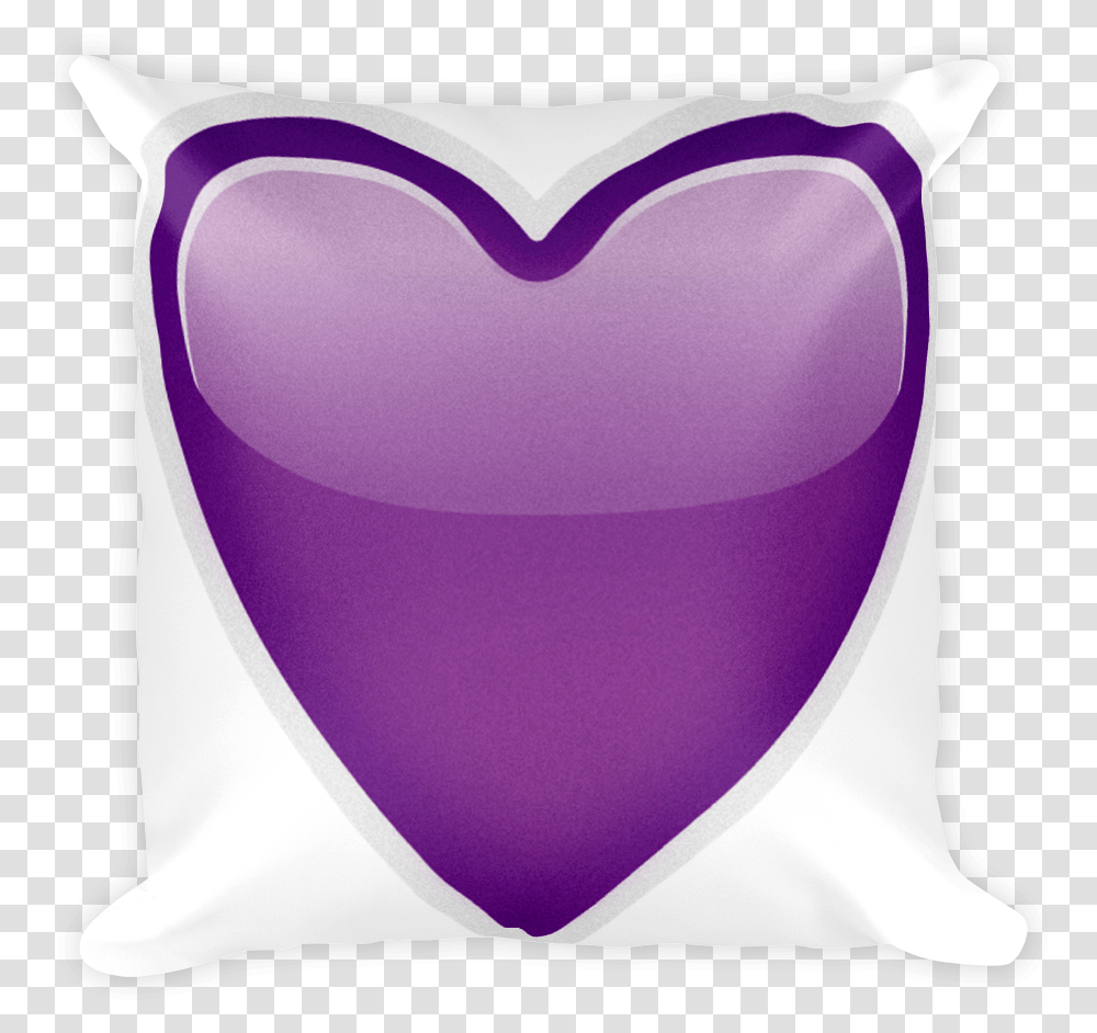 Download Emoji Pillow Purple Heart Emoji Pillow Purple Portable Network Graphics, Cushion, Diaper, Bull Transparent Png