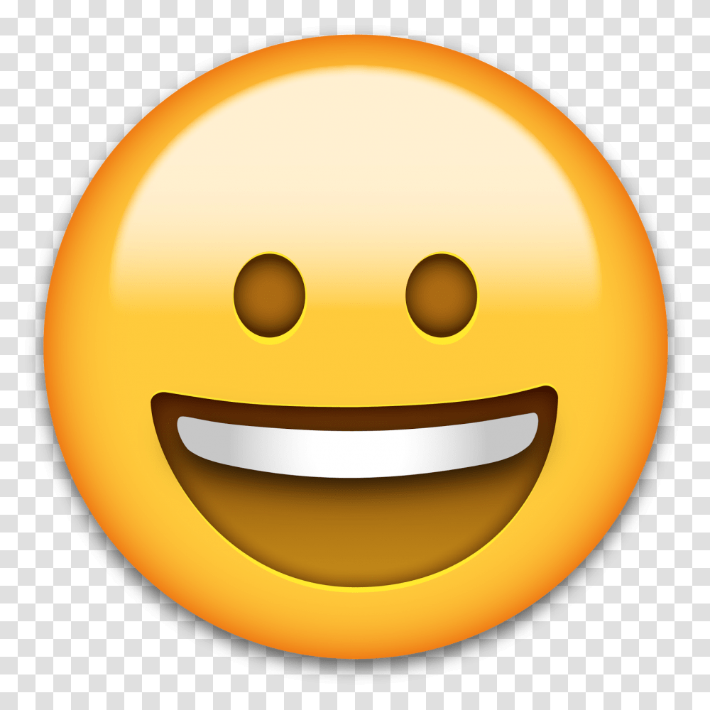 Download Emoticon Text Smiley Messaging Emoji Image High Apple Smile Emoji, Label, Plant, Food, Sphere Transparent Png