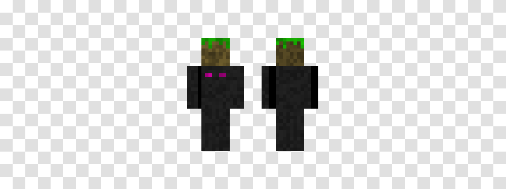 Download Enderman With Grass Block Minecraft Skin For Free, Cross, Alphabet Transparent Png