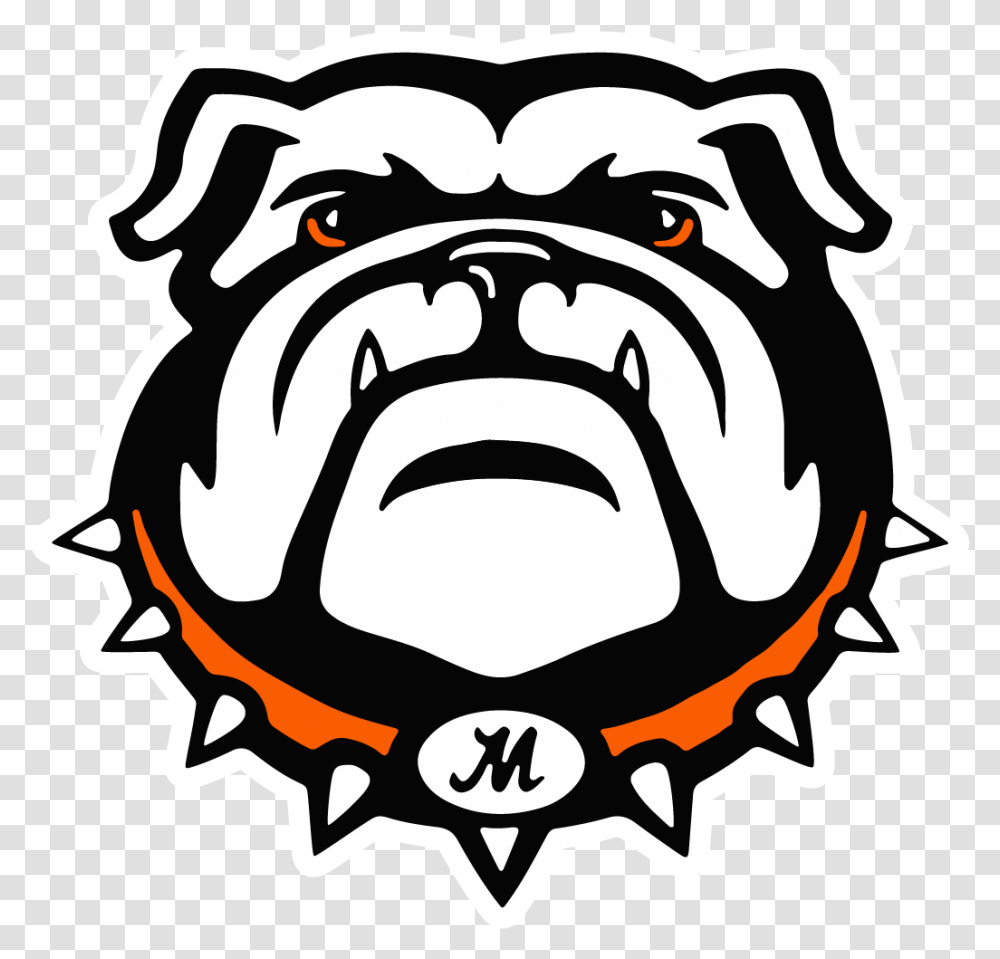 Download English Bulldog Clipart Back To School Georgia Georgia Bulldogs Football Team, Stencil, Symbol, Outdoors, Logo Transparent Png