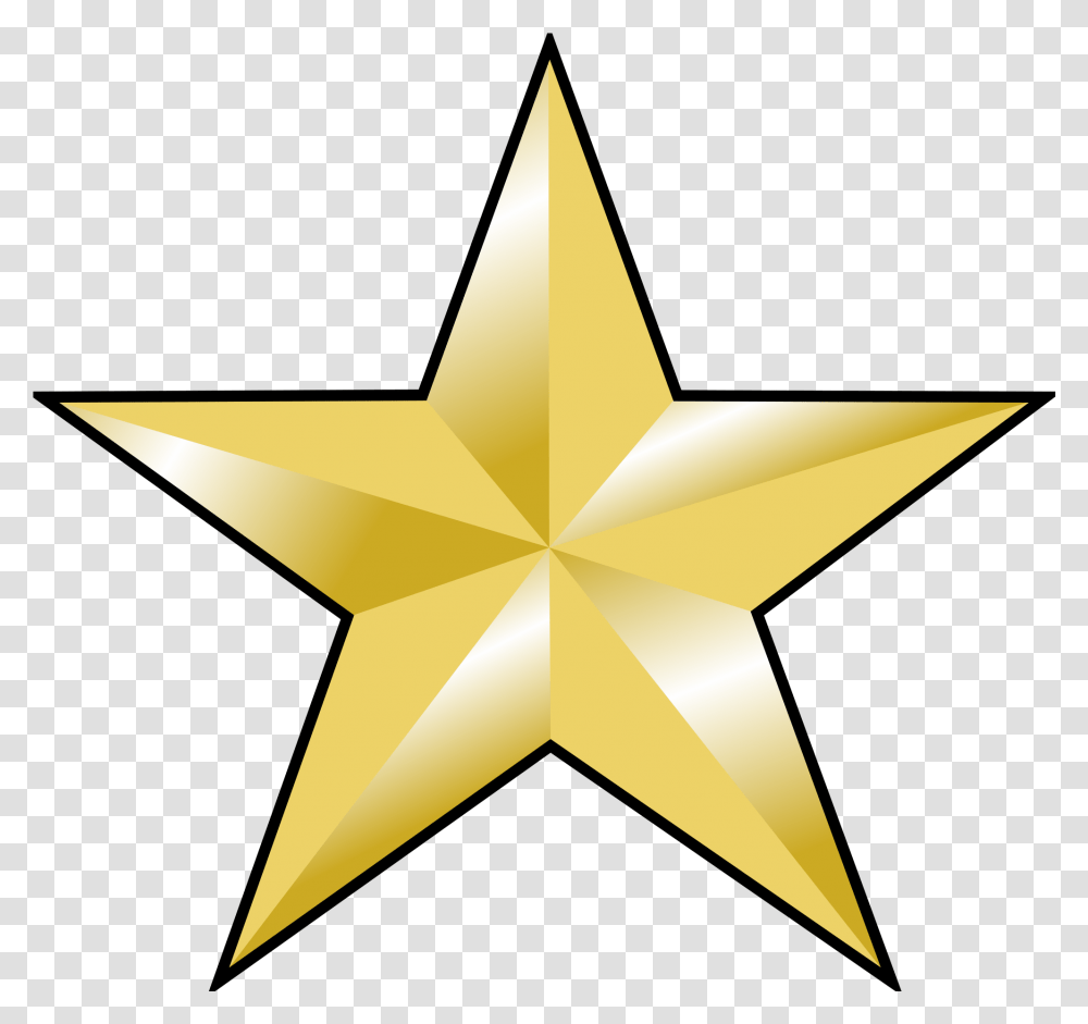 Download Estrellas Doradas Vector 1 Star General Rank, Symbol, Star Symbol, Airplane, Aircraft Transparent Png