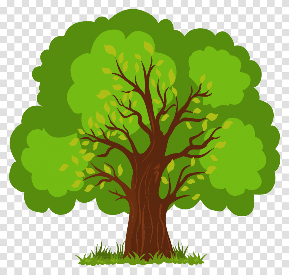 Download Euclidean Lush Vector Tree Hand Painted Free Vector Tree Clipart, Plant, Pattern, Fractal Transparent Png