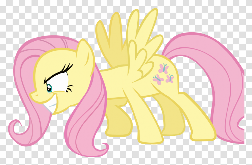 Download Evil Fluttershy By Scourge Mlp Fluttershy Angry Cartoon, Plant, Flower, Blossom, Graphics Transparent Png