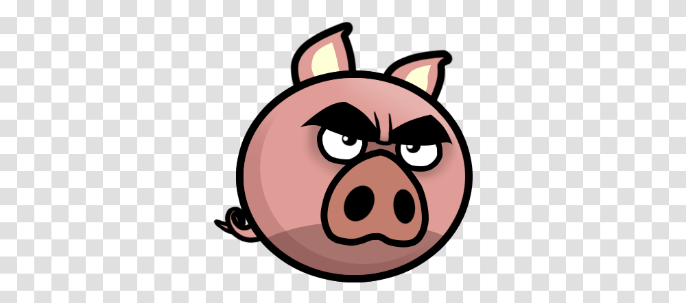 Download Evil Pig Cartoon Image Cartoon Angry Hog Head, Angry Birds Transparent Png