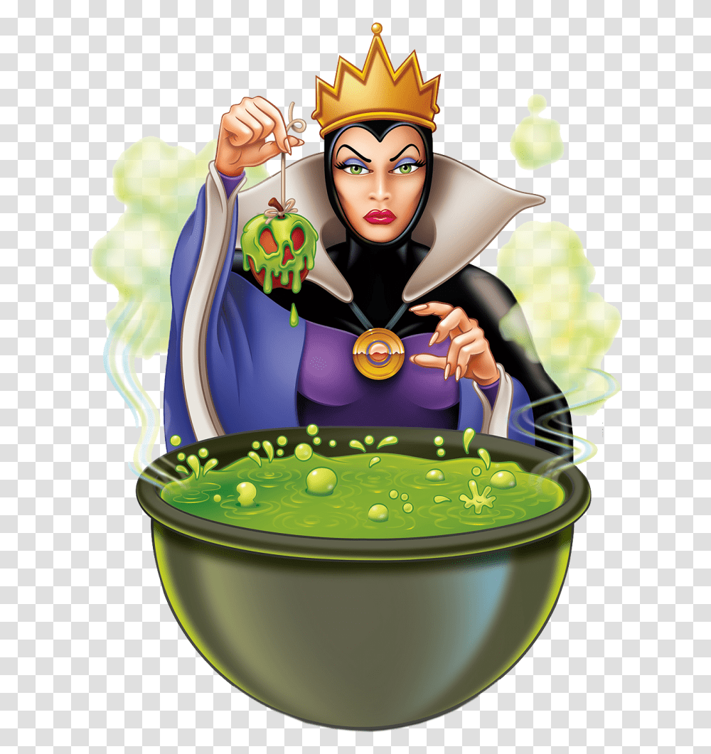 Download Evil Queen Clipart For Designing Projects Evil Queen With Apple, Birthday Cake, Person, Performer, Magician Transparent Png