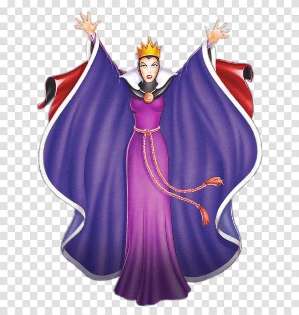Download Evil Queen Clipart Snow White Evil Queen, Clothing, Purple, Figurine, Person Transparent Png