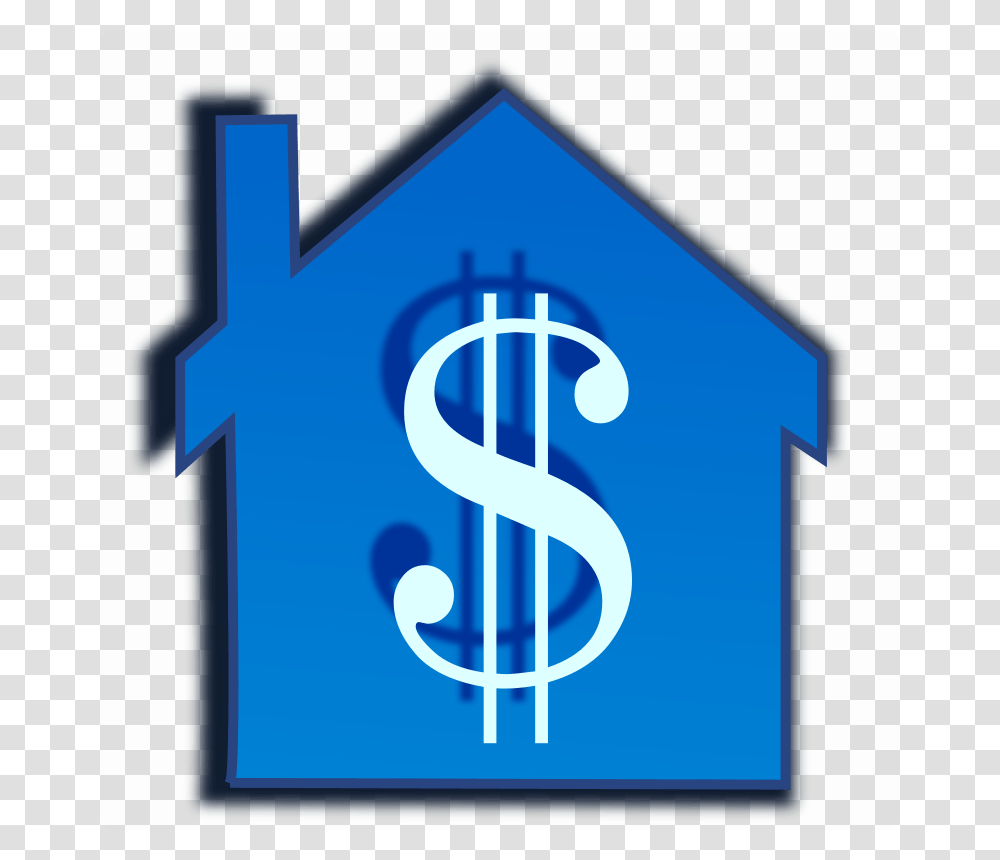 Download Expensive House Clipart House Clip Art House Blue, Sign, Road Sign, Mailbox Transparent Png
