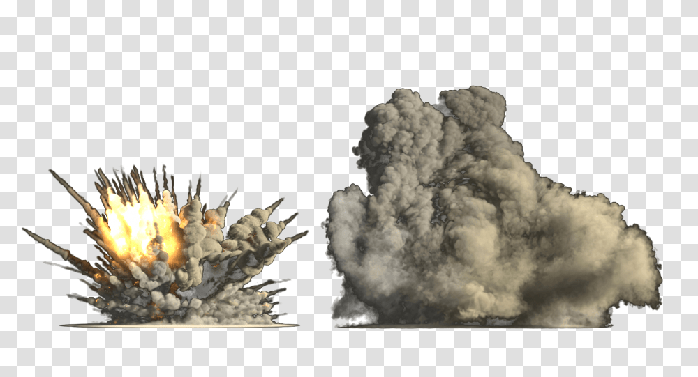 Download Explosion Flame Mushroom Cloud Explosion Cloud, Outdoors, Nature, Mountain, Smoke Transparent Png