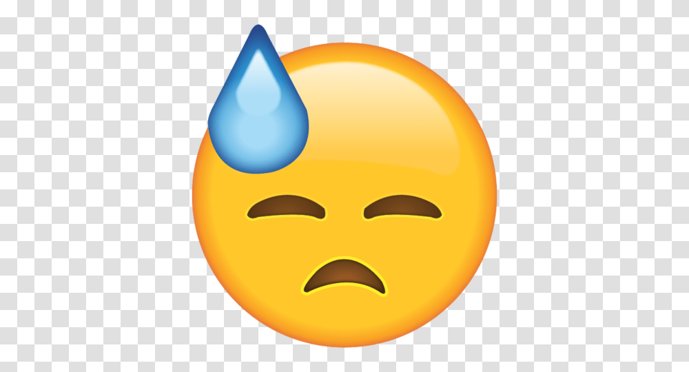 Download Face With Cold Sweat Emoji Emoji Island, Mask Transparent Png