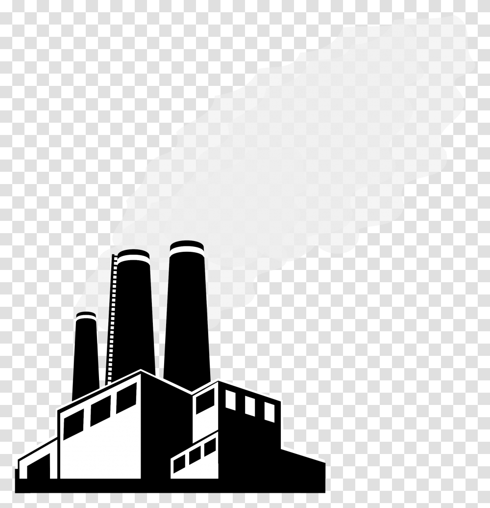 Download Factory Building Laborer Smoke Remix Free Factory Clipart, Nature, Silhouette, Person, Outdoors Transparent Png