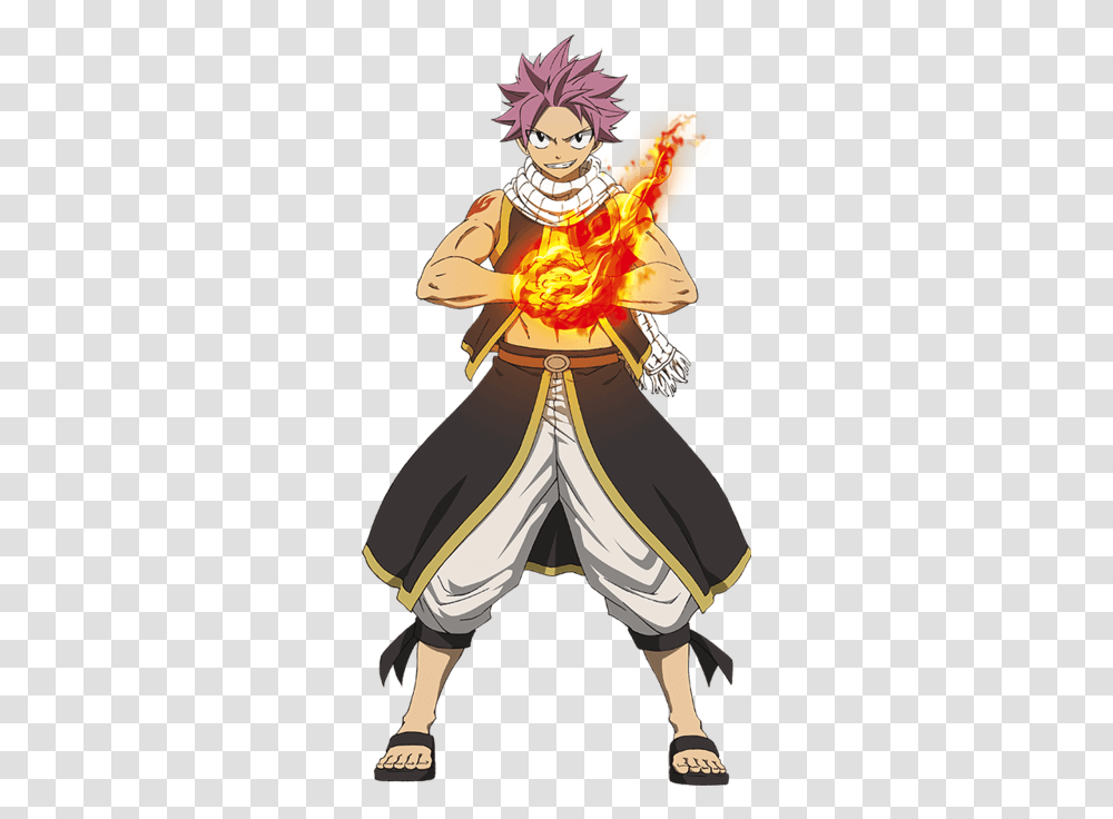 Download Fairy Tail Natsu Dragneel Natsu Fairy Tail Anime, Clothing, Person, Comics, Book Transparent Png