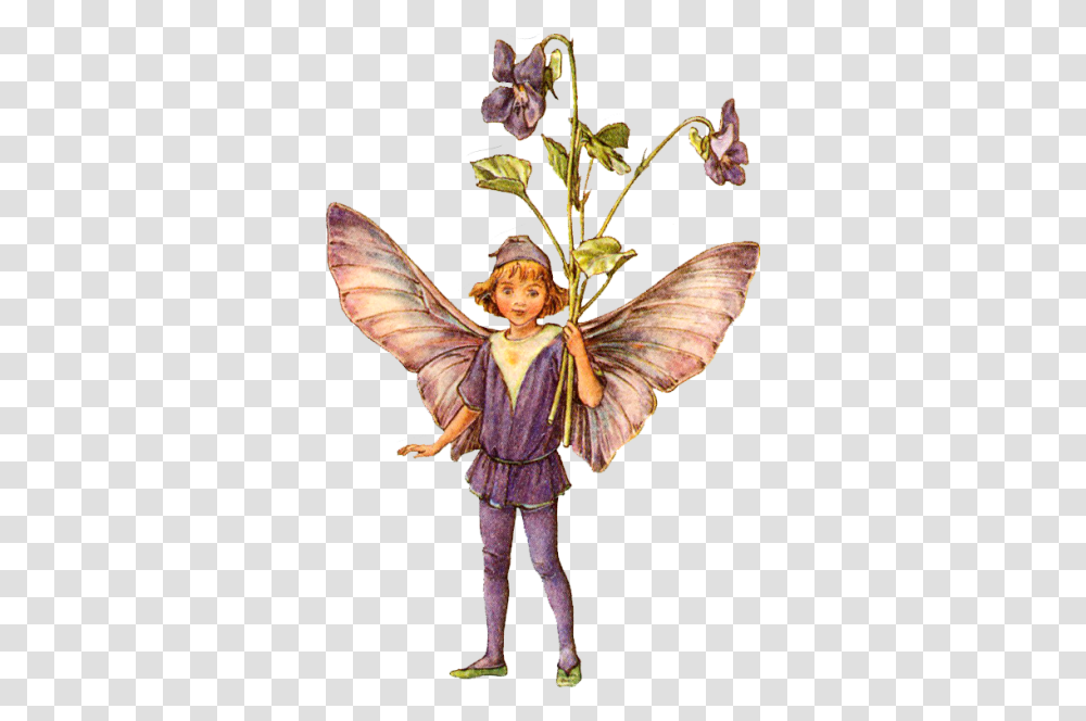 Download Fairytale Free Dog Violet Flower Fairy, Person, Human, Art, Angel Transparent Png