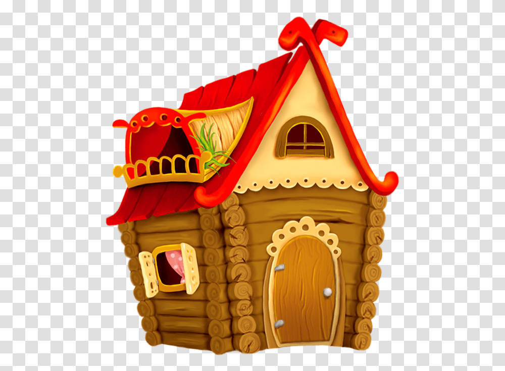 Download Fairytale Medieval House Cartoon Of A Cute Wooden House, Housing, Building, Cabin, Cookie Transparent Png