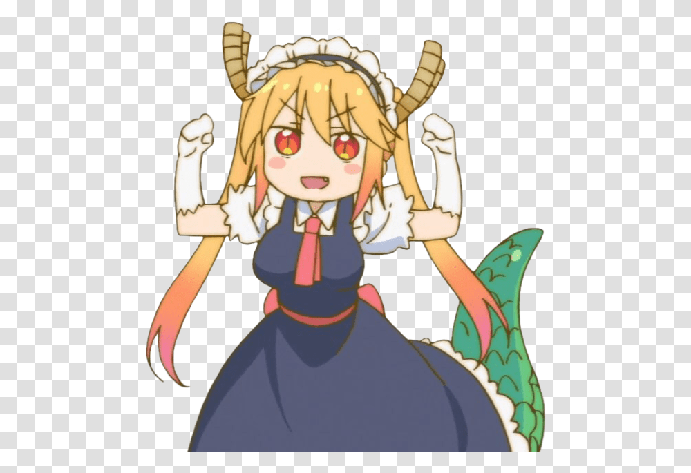 Download Faito Tohru Dragon Maid, Person, Human, Costume, Book Transparent Png