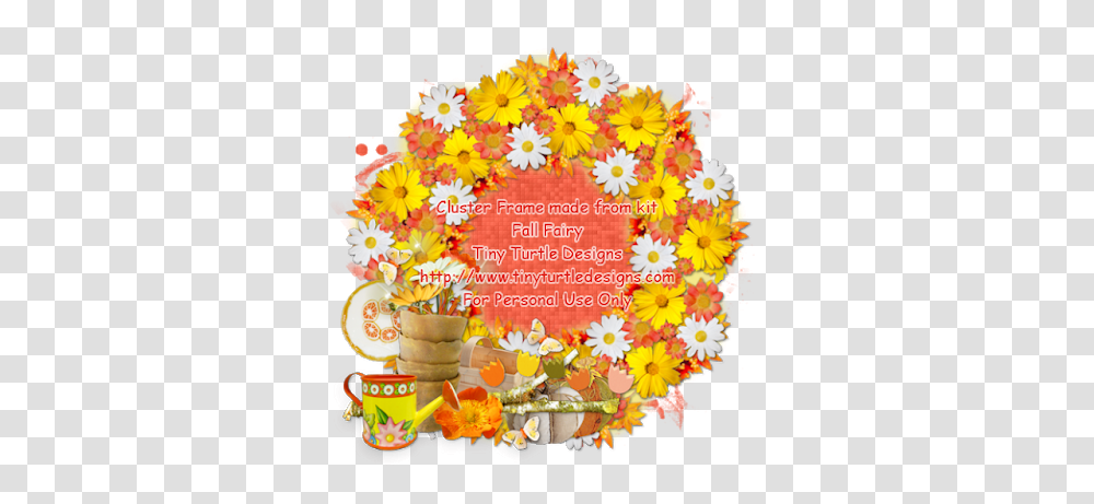 Download Fall Fairy Cluster Frame Sunflower Image With Sunflower, Graphics, Art, Envelope, Mail Transparent Png
