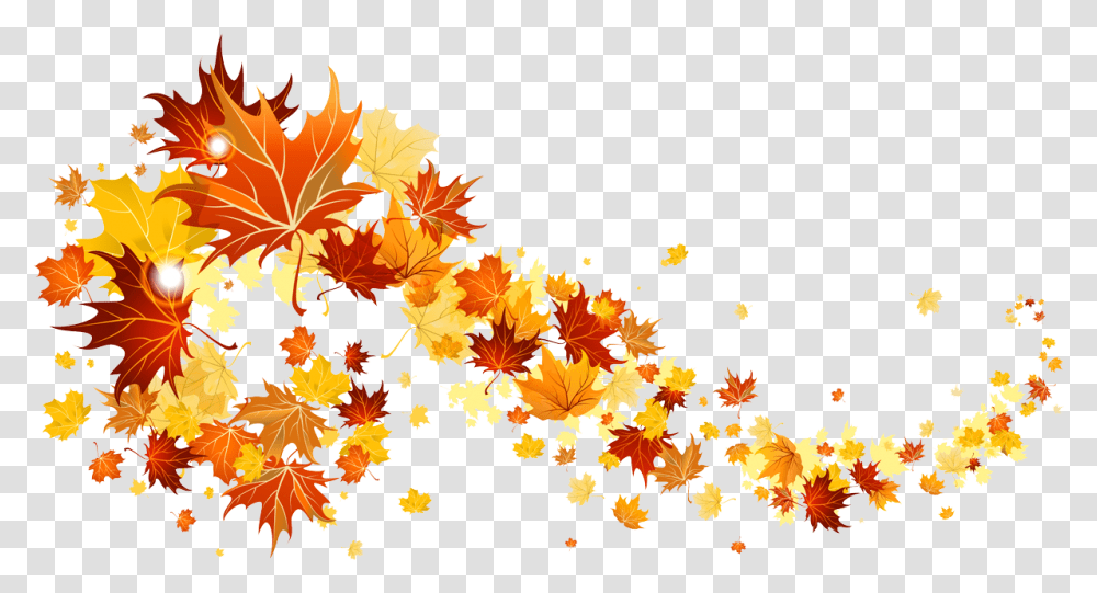 Download Falling Leaves Overlay Autumn Leaves Background, Graphics, Art, Floral Design, Pattern Transparent Png