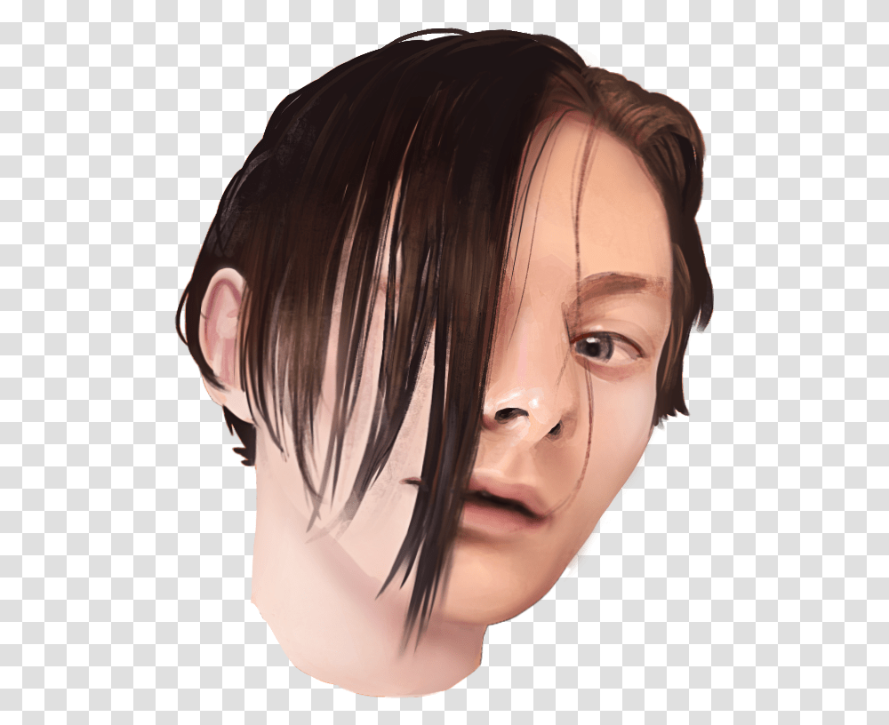 Download Fan Artthis Sub Didn't Have Enough Pics From The Thereportoftheweek Hair, Head, Face, Person, Haircut Transparent Png