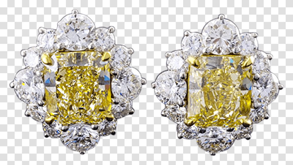 Download Fancy Light Yellow Diamond Earrings, Accessories, Accessory, Jewelry, Gemstone Transparent Png
