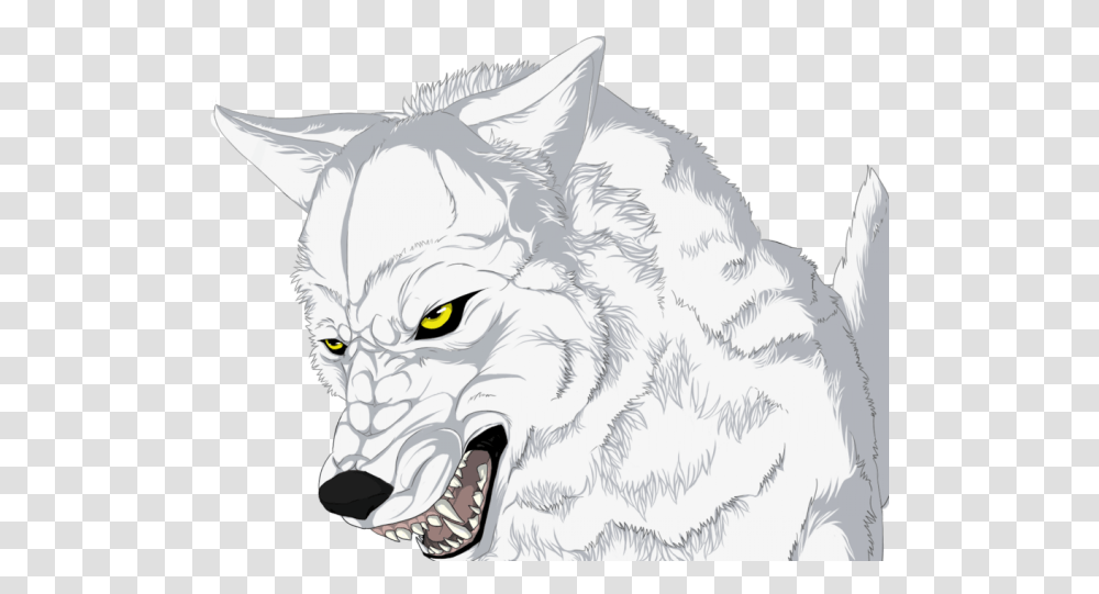 Download Fangs Clipart Anime Wolf Wolf's Rain Full Anime Easy Wolf Drawing, Mammal, Animal, Dog, Pet Transparent Png