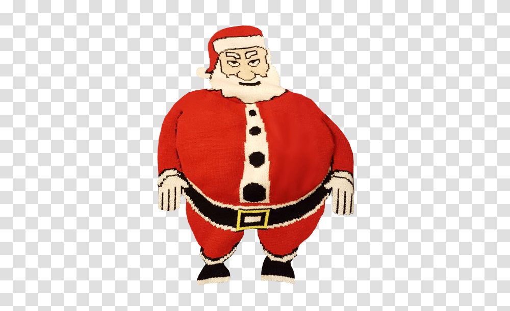 Download Fat Santa Background Christmas Cartoon, Person, Human, Toy, Hoodie Transparent Png