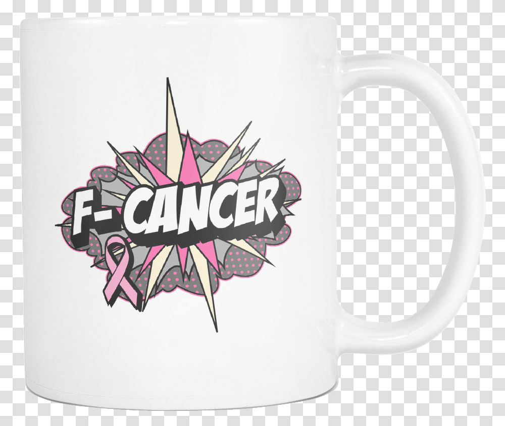 Download Fcancer Breast Cancer Awareness Pink Ribbon Awesome Mug, Coffee Cup, Soil, Glass Transparent Png