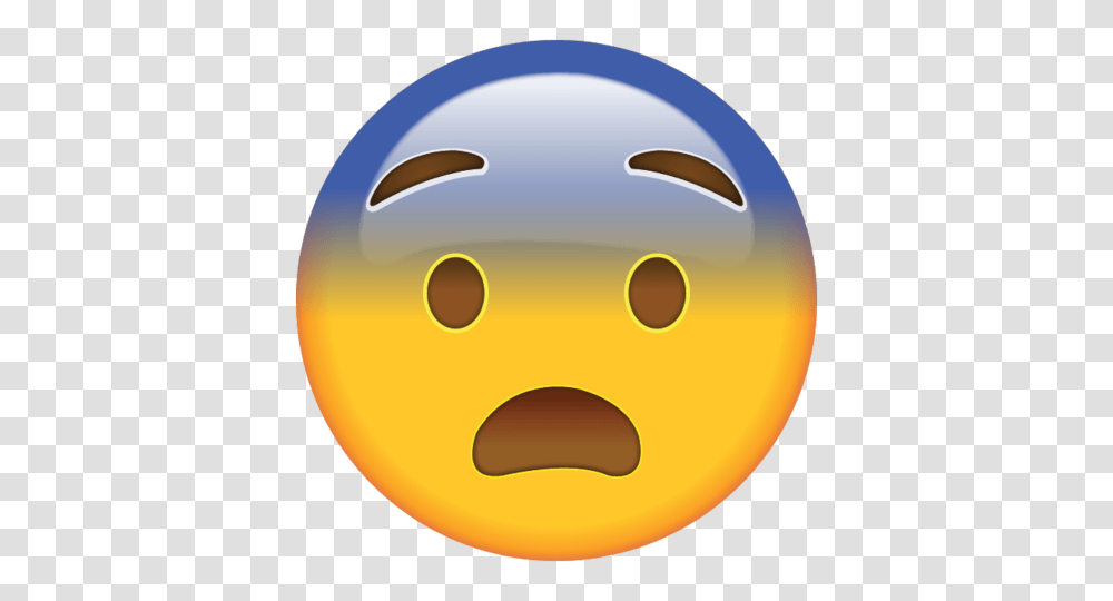 Download Fearful Face Emoji Emoji Island, Ball, Bowling Ball, Sport, Sports Transparent Png
