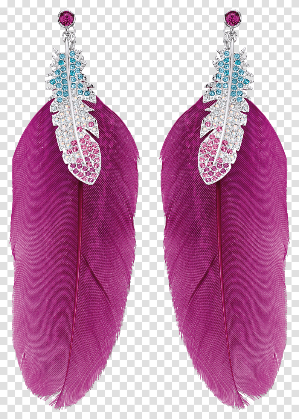 Download Feather Earrings Image For Feather Earrings Transparent Png