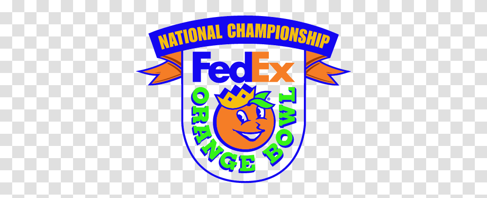 Download Fedex Orange Bowl Logo Image With No Background Happy, Symbol, Flyer, Text, Label Transparent Png