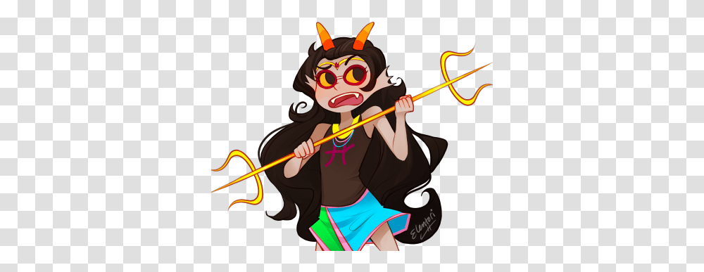 Download Feferi Feferi Homestuck, Person, Weapon, Leisure Activities, Ninja Transparent Png