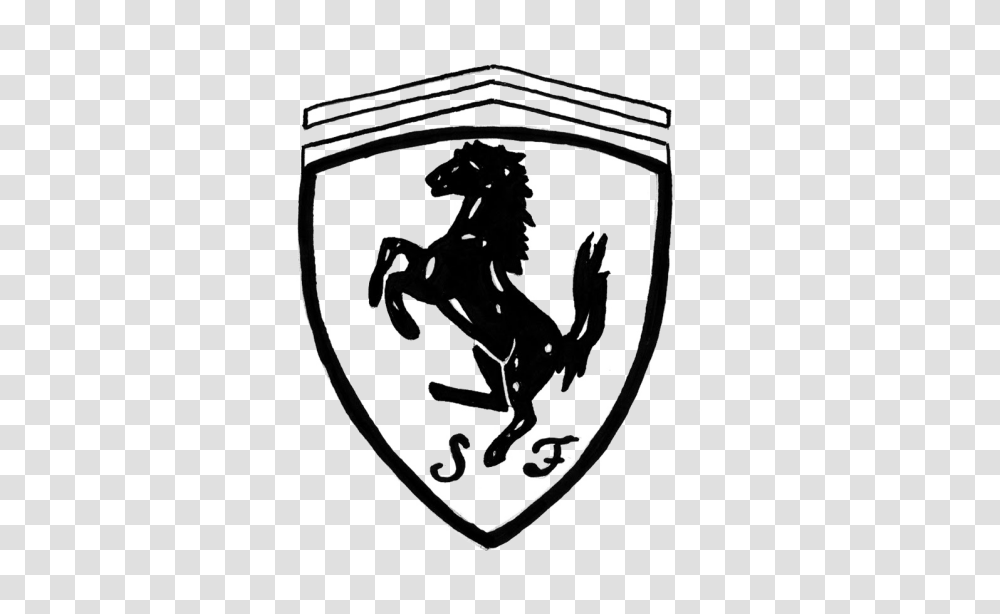 Download Ferrari Logo Vintage Ferrari Logo Vector Ford Vs Ferrari Logo, Armor, Symbol, Trademark, Emblem Transparent Png