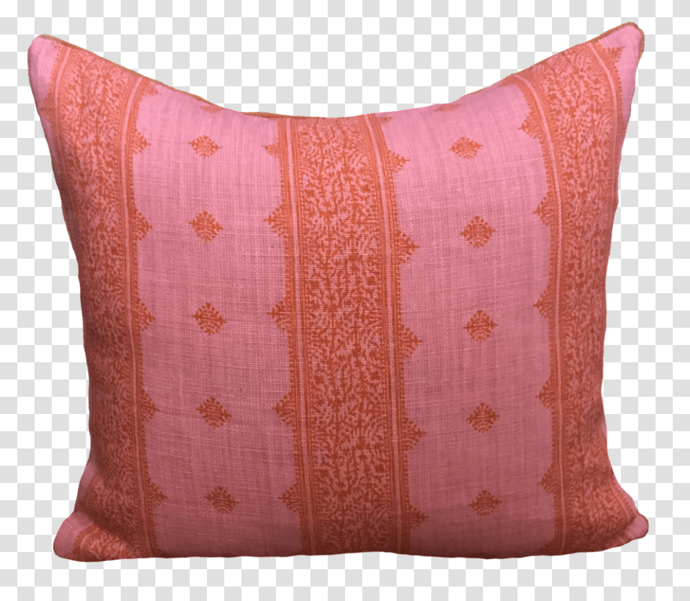 Download Fez Pink And Orange Pillow Cushion Full Size Cushion, Rug Transparent Png